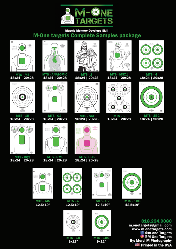 Complete Sample Package(19 Targets) - M-One Targets
